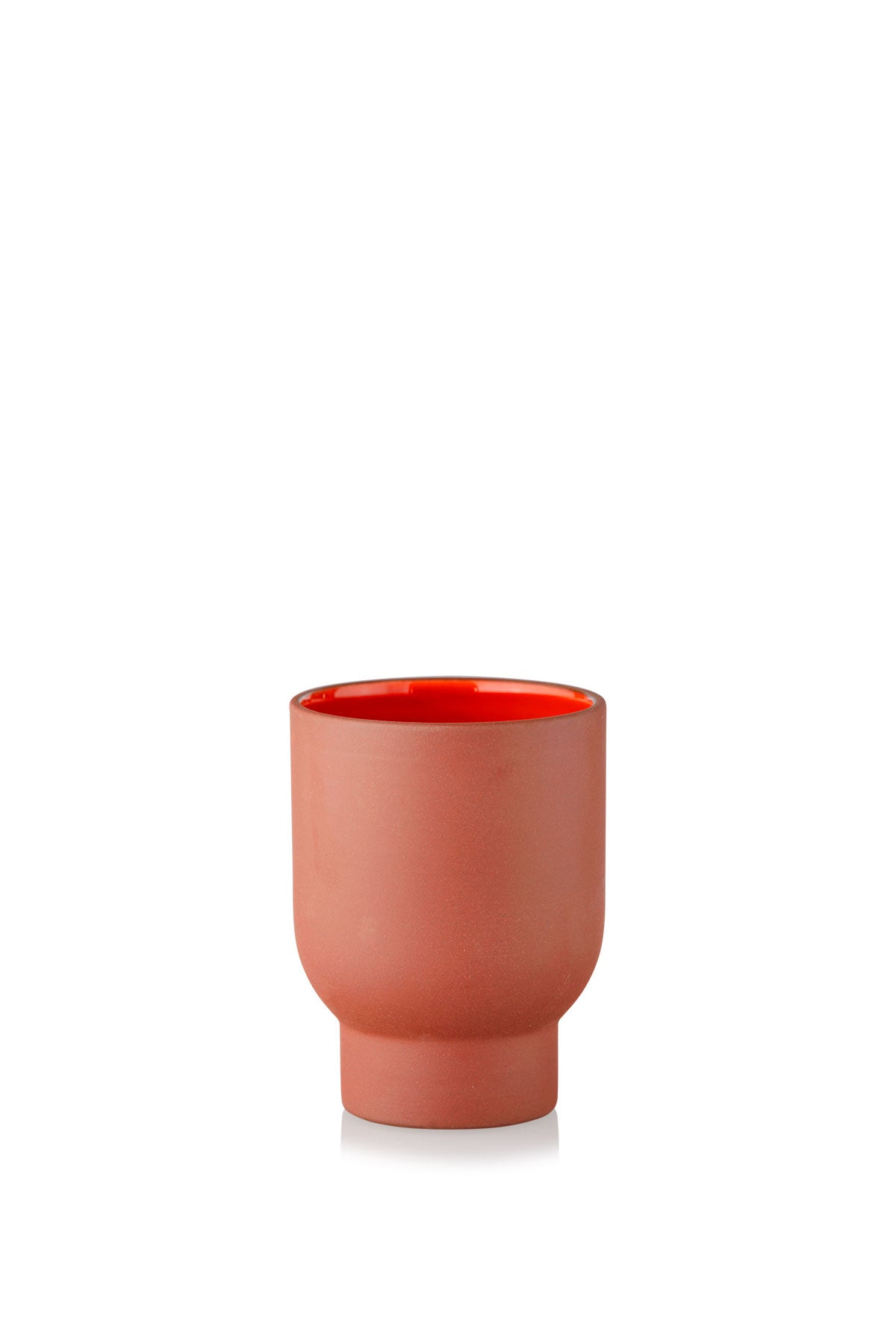 CLAYWARE, CUP, TALL, 2 STK, TERRACOTTA/RED