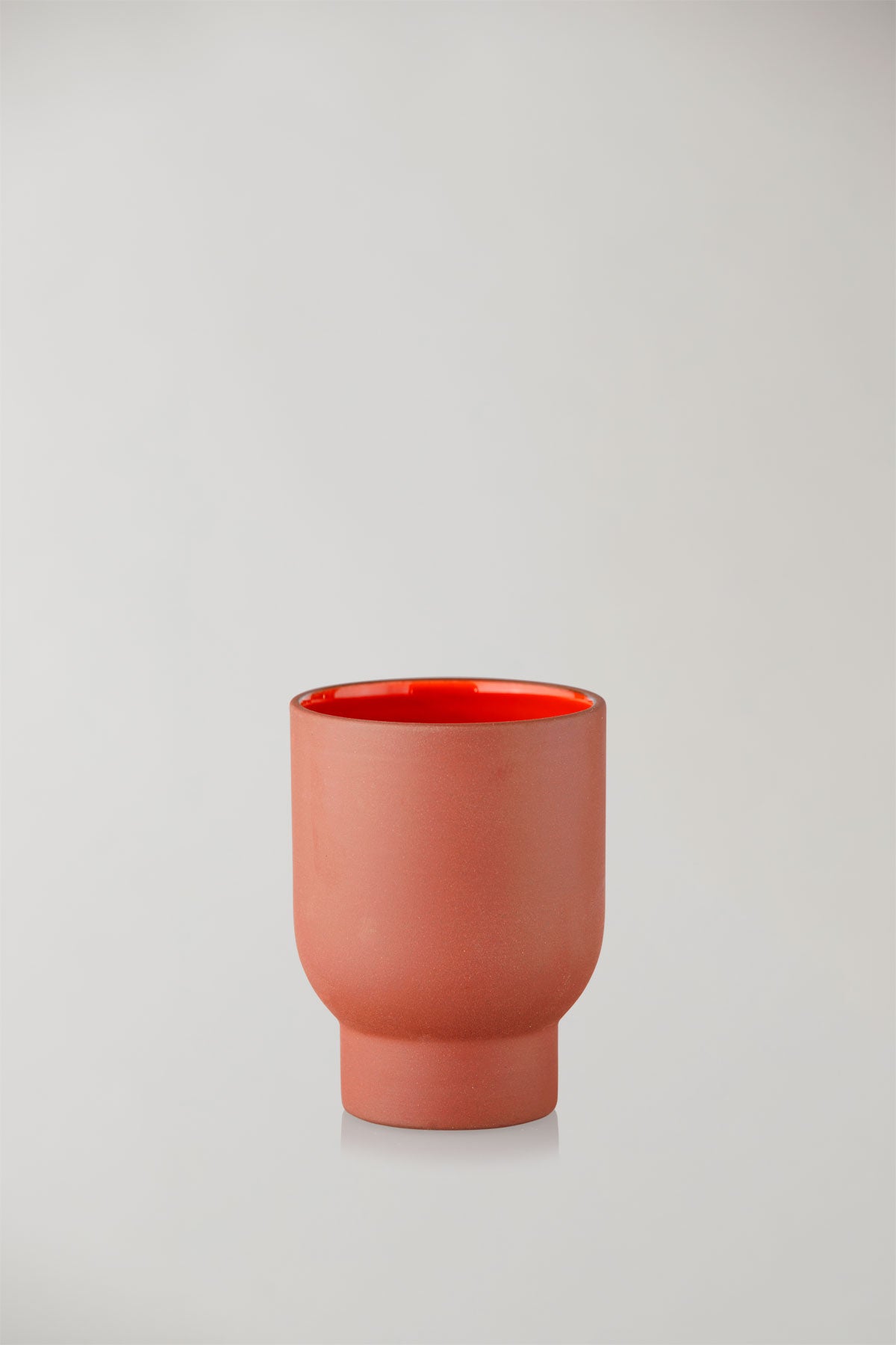 CLAYWARE, CUP, TALL, 2 STK, TERRACOTTA/RED