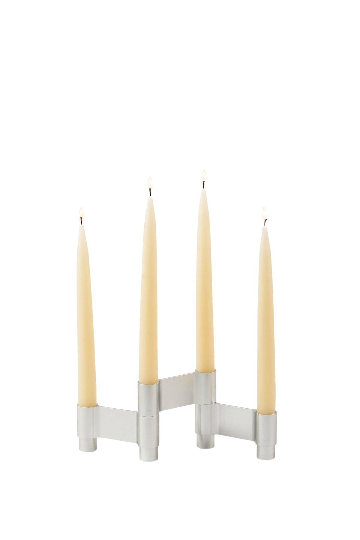 LINK, CANDLE HOLDER, POLISHED ALUMINIUM