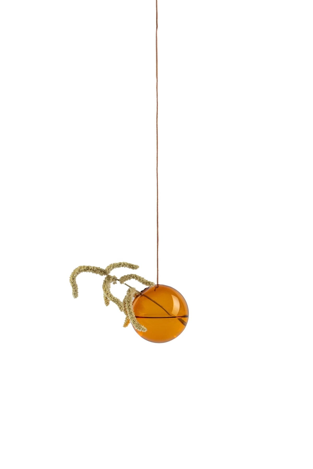 HANGING FLOWER BUBBLE, SMALL, AMBER